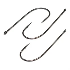 Gamakatsu Worm Offset Shank O'Shaughnessy Bend Hooks NS Black