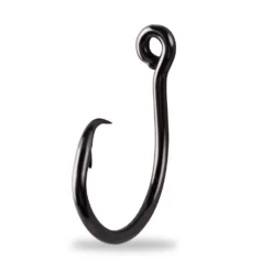 Mustad Demon Perfect Circle In-Line 3X Hooks Black Knickel
