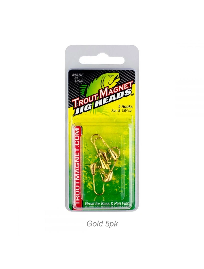 Leland Lures Trout Magnet Jig Heads 1/64oz 5pk 5 Leland Lures Trout Magnet Jig Heads 1/64oz 5pk