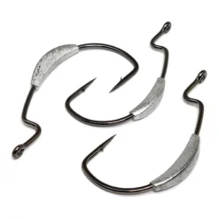 Gamakatsu Extra Wide Gap (EWG) Monster Weighted Hooks NS Black Terminal Tackle 5 Gamakatsu Extra Wide Gap (EWG) Monster Weighted Hooks NS Black Terminal Tackle