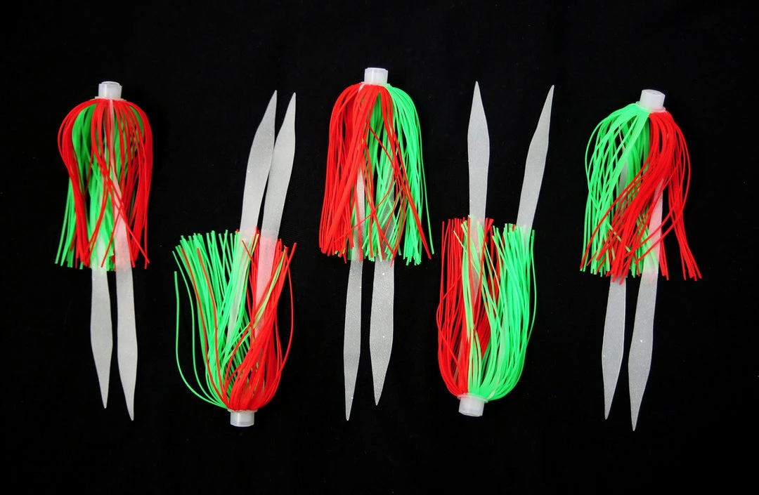 Lures Jigging World Micro Silicone Skirt Teasers 8 Lures Jigging World Micro Silicone Skirt Teasers