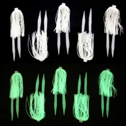 Lures Jigging World Micro Silicone Skirt Teasers 10 Lures Jigging World Micro Silicone Skirt Teasers