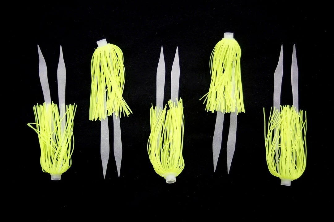 Lures Jigging World Micro Silicone Skirt Teasers 7 Lures Jigging World Micro Silicone Skirt Teasers