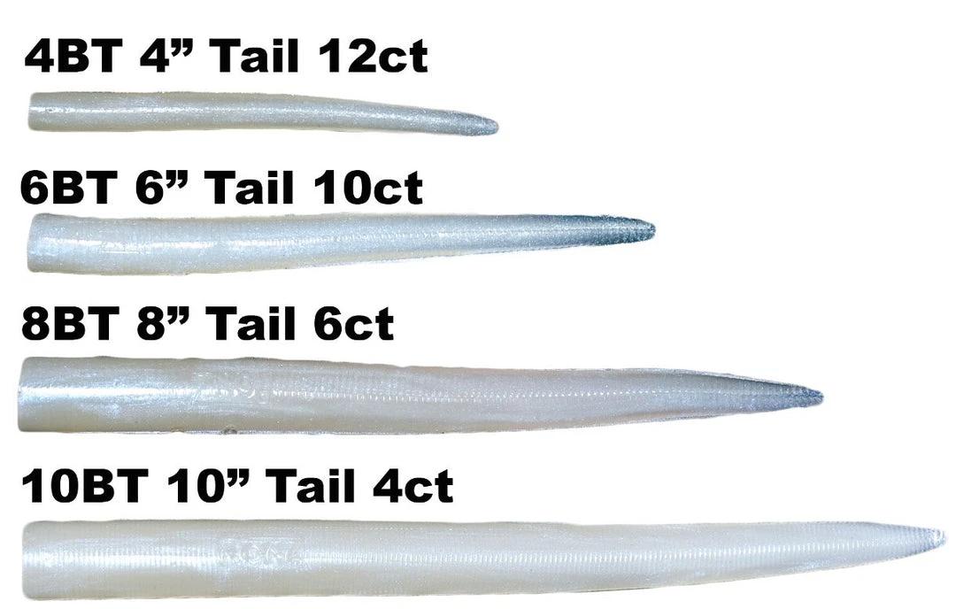 Lures RonZ Replacement Tails 4 Lures RonZ Replacement Tails