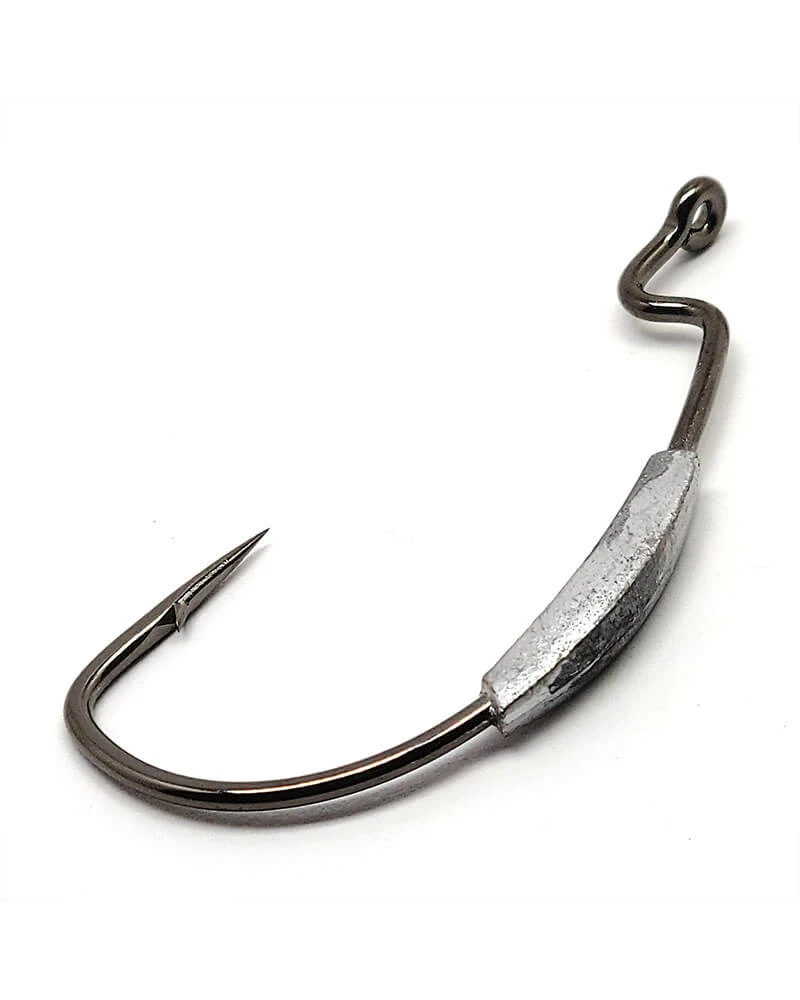 Terminal Tackle Gamakatsu Worm Superline Extra Wide Gap (EWG) Weighted Hooks NS Black 2 Terminal Tackle Gamakatsu Worm Superline Extra Wide Gap (EWG) Weighted Hooks NS Black