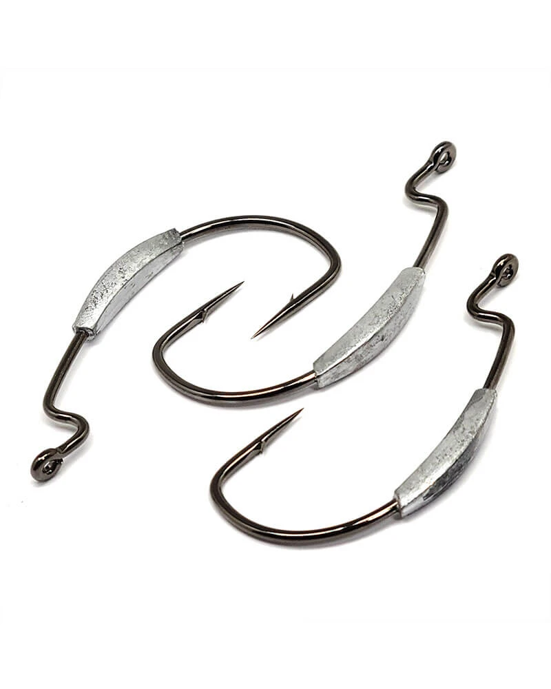 Terminal Tackle Gamakatsu Worm Superline Extra Wide Gap (EWG) Weighted Hooks NS Black 3 Terminal Tackle Gamakatsu Worm Superline Extra Wide Gap (EWG) Weighted Hooks NS Black