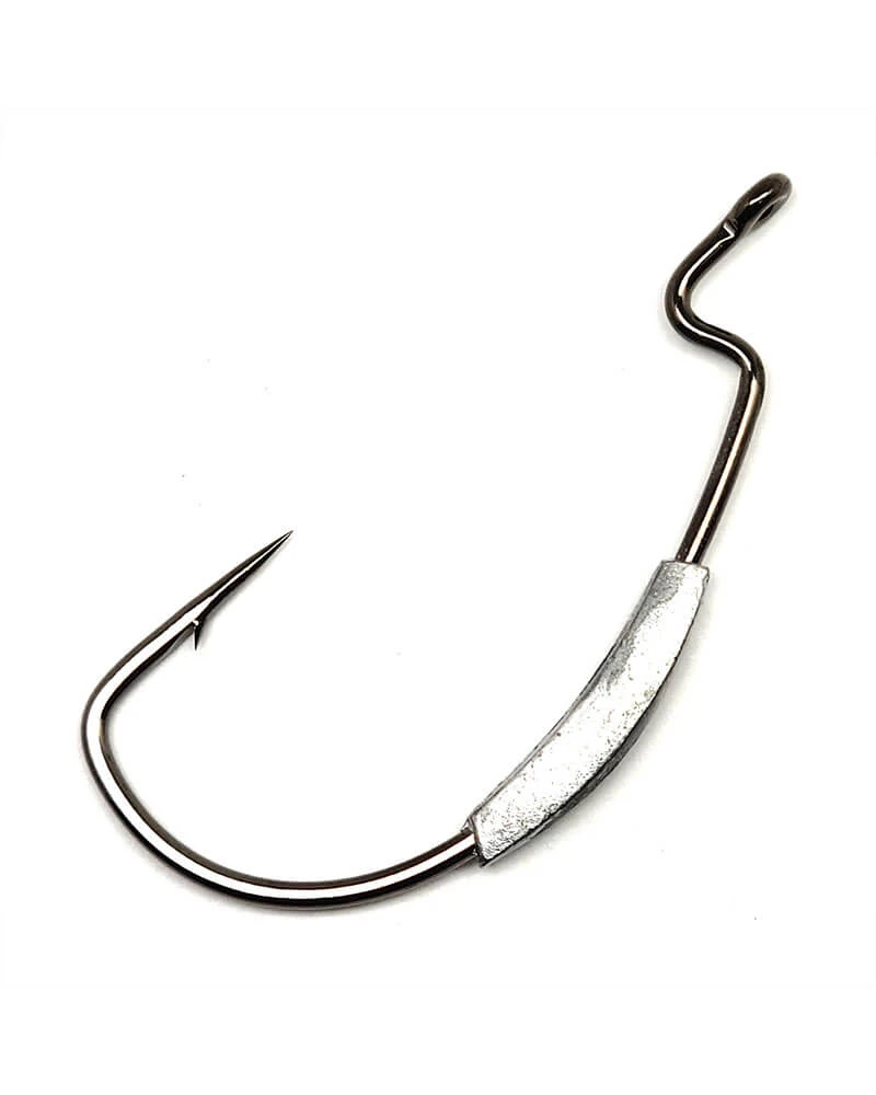 Terminal Tackle Gamakatsu Worm Superline Extra Wide Gap (EWG) Weighted Hooks NS Black 1 Terminal Tackle Gamakatsu Worm Superline Extra Wide Gap (EWG) Weighted Hooks NS Black