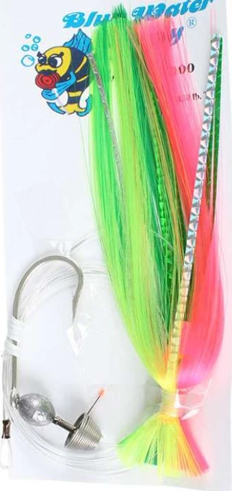 Terminal Tackle Blue Water Candy Skirted Ballyhoo Rigs 4 Terminal Tackle Blue Water Candy Skirted Ballyhoo Rigs