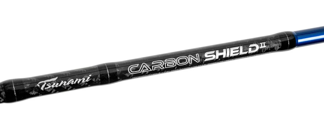 Tsunami Carbon Shield II Blue Spinning Rods 1 Tsunami Carbon Shield II Blue Spinning Rods