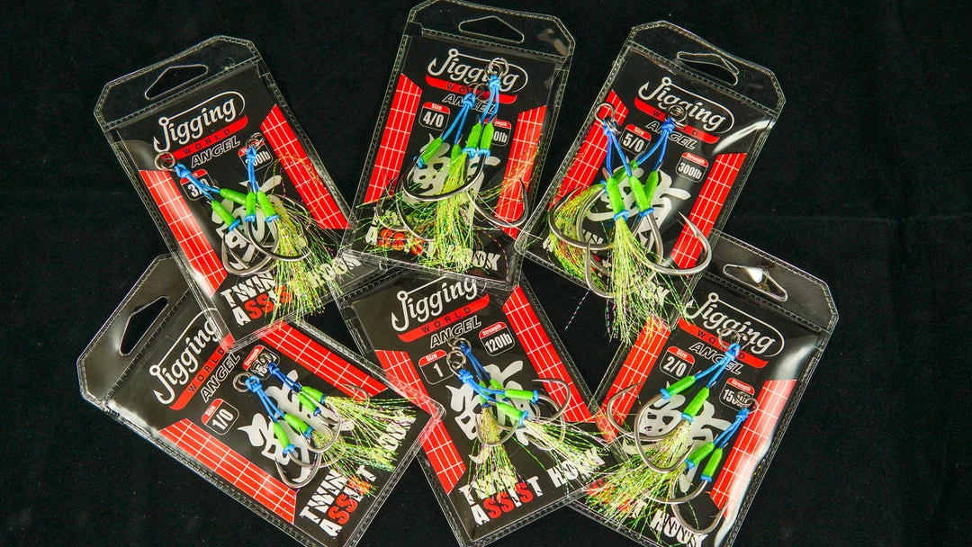Jigging World Angel Twin Assist Hooks Terminal Tackle 2 Jigging World Angel Twin Assist Hooks Terminal Tackle