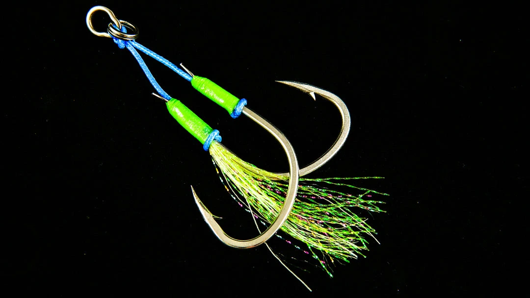 Jigging World Angel Twin Assist Hooks Terminal Tackle 1 Jigging World Angel Twin Assist Hooks Terminal Tackle