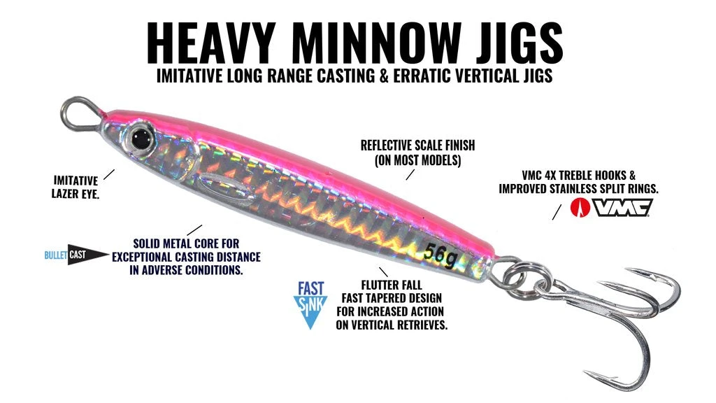 Lures Hogy Heavy Minnow Jigs 11 Lures Hogy Heavy Minnow Jigs