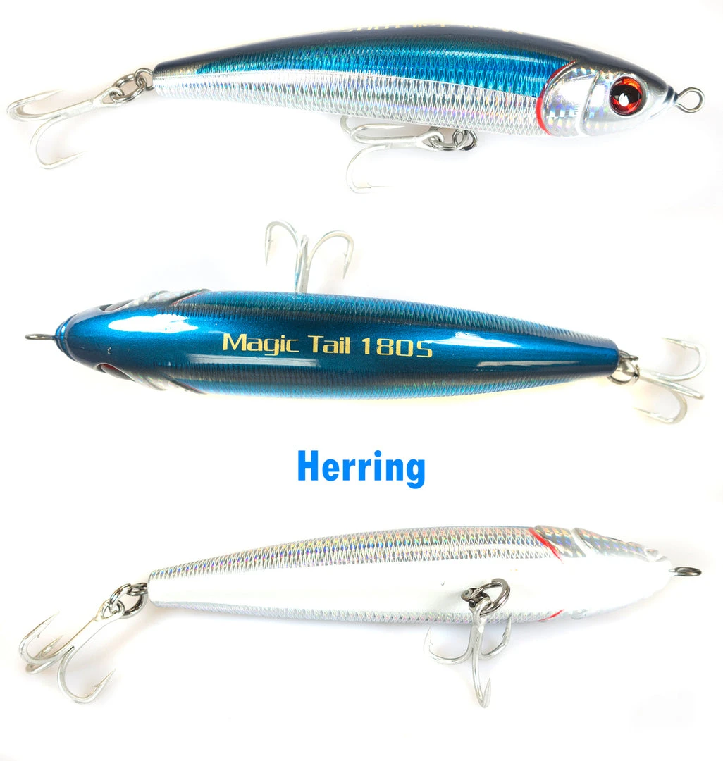 Jigging World Magic Tail Sinking Stick Baits Lures 4 Jigging World Magic Tail Sinking Stick Baits Lures