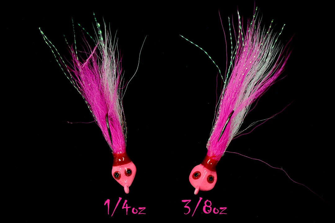 Jigging World Snake Head Bucktail Teasers Lures 3 Jigging World Snake Head Bucktail Teasers Lures