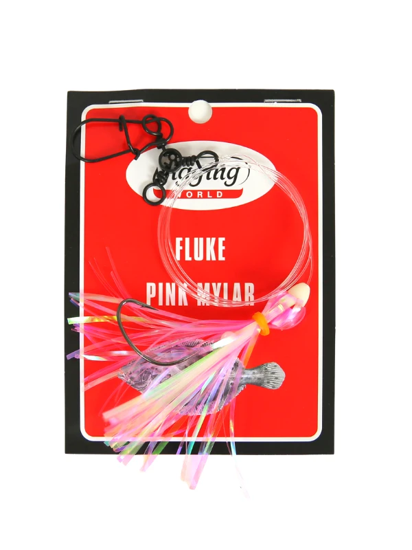 Jigging World Fluke Rigs With Mylar Terminal Tackle 3 Jigging World Fluke Rigs With Mylar Terminal Tackle