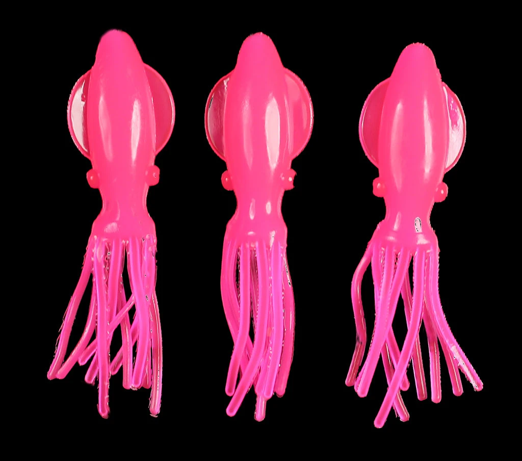 Lures Jigging World Fat Squid Soft Bait Teasers 4 Lures Jigging World Fat Squid Soft Bait Teasers