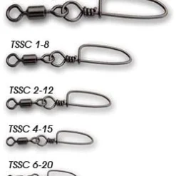 Terminal Tackle Tsunami Pro Strong Swivels With Coastlock Snap