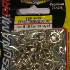 Tsunami Heavy Duty Stainless Steel Split Rings Terminal Tackle