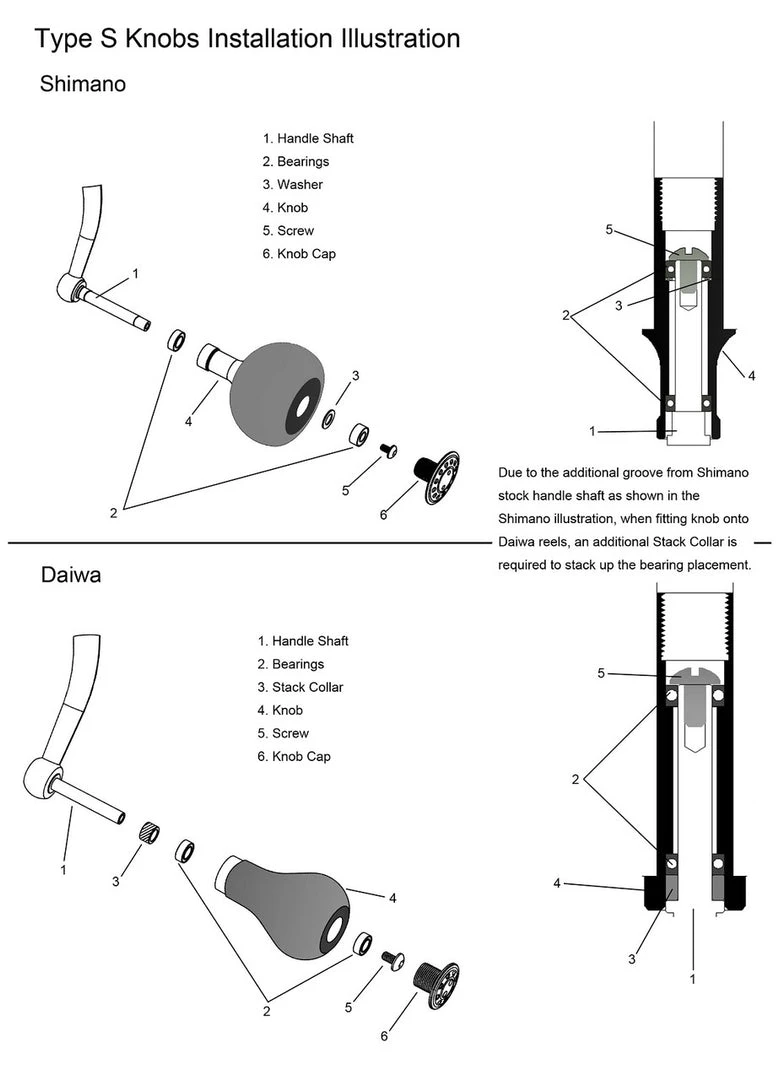 Power Handle & Knobs Jigging World Votex EVA Power Knobs Type A