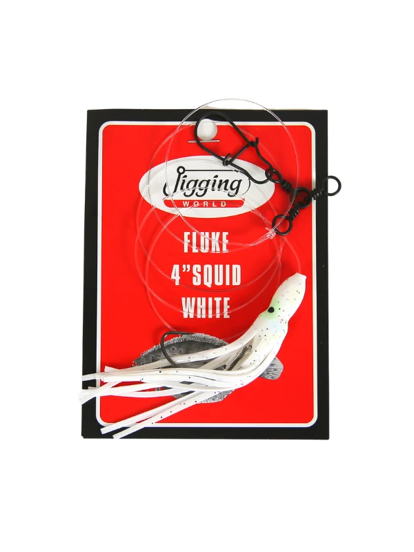 Terminal Tackle Jigging World Fluke Rigs With 4" Squid 1 Terminal Tackle Jigging World Fluke Rigs With 4" Squid