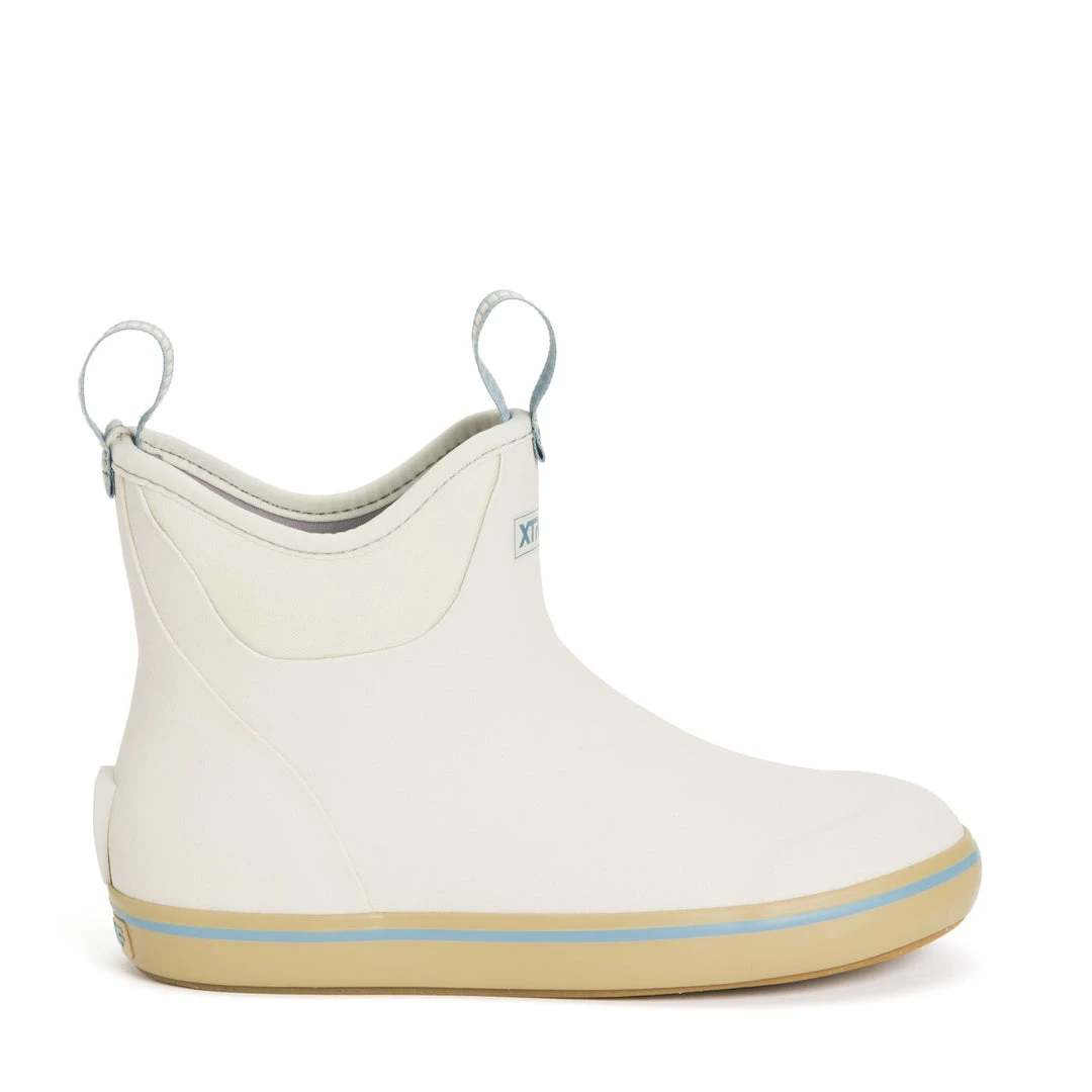 Xtratuf Women's 6" Ankle Deck Boots Ivory 2 Xtratuf Women's 6" Ankle Deck Boots Ivory