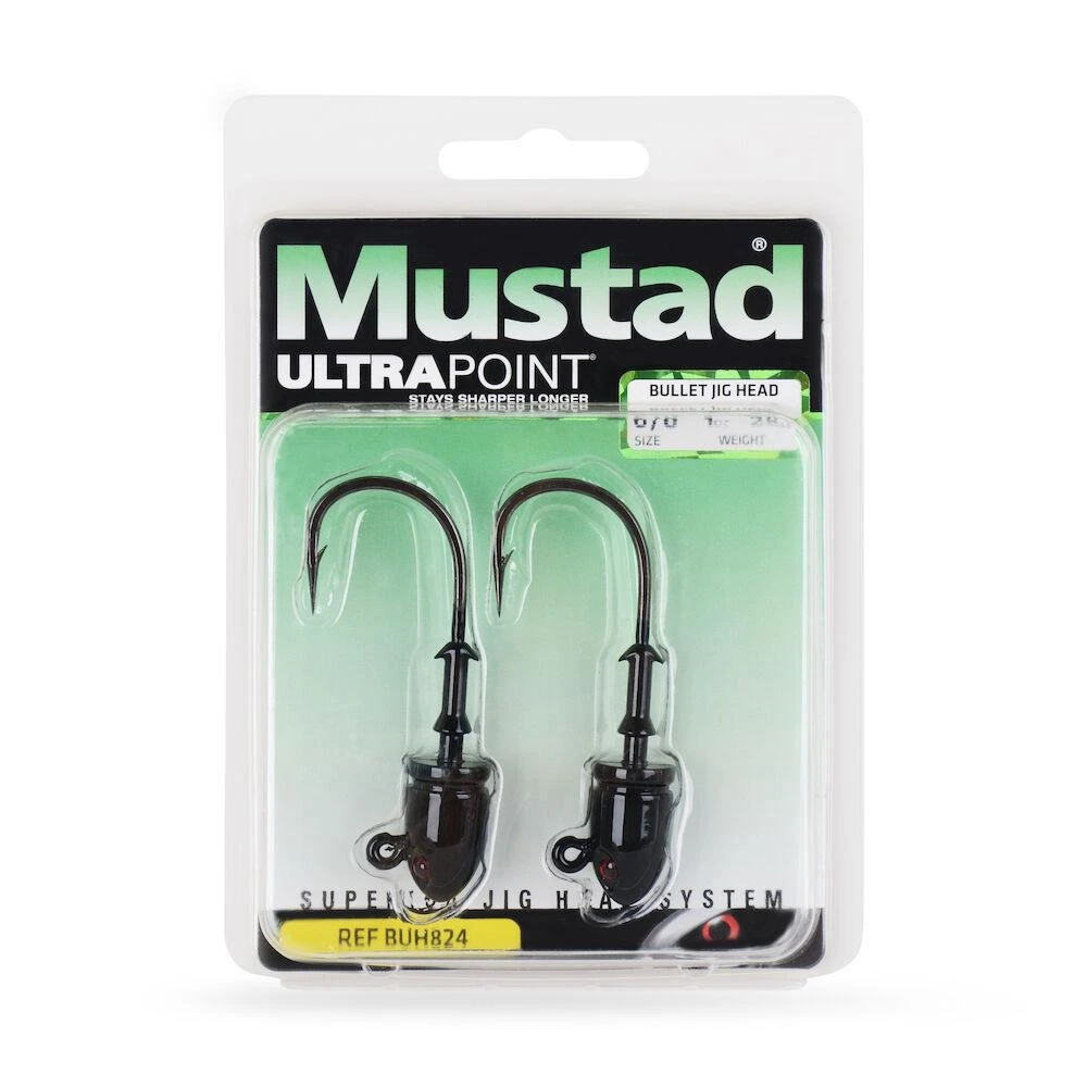Mustad BUH824 Elite Bullet Jig Heads Lures 2 Mustad BUH824 Elite Bullet Jig Heads Lures