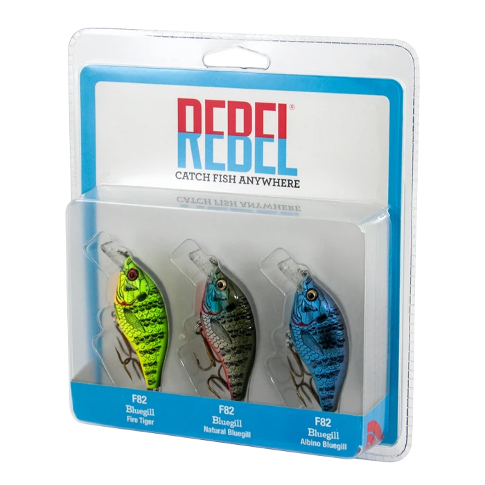 Lures Rebel Bluegill 3 Pack Crankbaits 1 Lures Rebel Bluegill 3 Pack Crankbaits