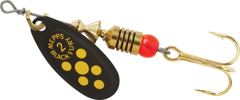 Mepps Black Fury Inline Spinners Lures 6 Mepps Black Fury Inline Spinners Lures