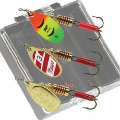 Mepps Bass Pocket Pac - #3 Aglia Plain Inline Spinners Lures