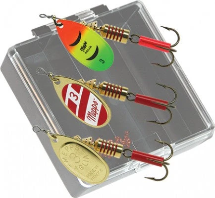 Mepps Bass Pocket Pac - #3 Aglia Plain Inline Spinners Lures 1 Mepps Bass Pocket Pac - #3 Aglia Plain Inline Spinners Lures