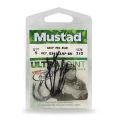 Terminal Tackle Mustad G34131NP-BN Grip-Pin Max Hooks