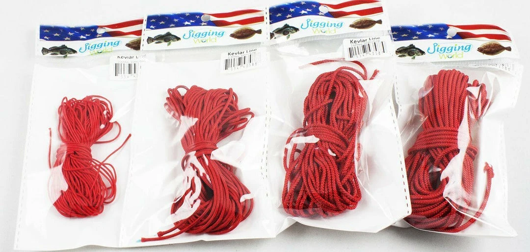 Jigging World Soft Red Kevlar Line 1 Jigging World Soft Red Kevlar Line