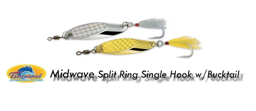 Tsunami Mid Wave Single Bucktail Jigs 1 Tsunami Mid Wave Single Bucktail Jigs