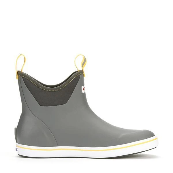Xtratuf Men's 6" Ankle Deck Boots Gray/Yellow Apparel 4 Xtratuf Men's 6" Ankle Deck Boots Gray/Yellow Apparel
