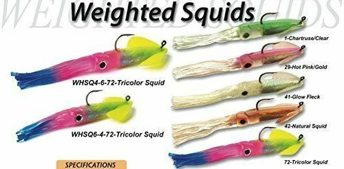 Tsunami Weighted Holographic Squids Lures 1 Tsunami Weighted Holographic Squids Lures