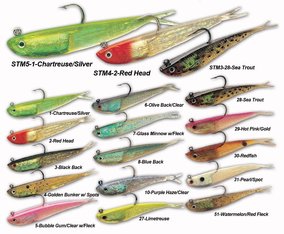 Tsunami Holographic Split Tail Minnows 1 Tsunami Holographic Split Tail Minnows