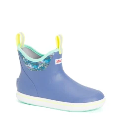 Xtratuf Women's Fishe Wear 6" Ankle Deck Boots Purple / Totally Tarpon Apparel