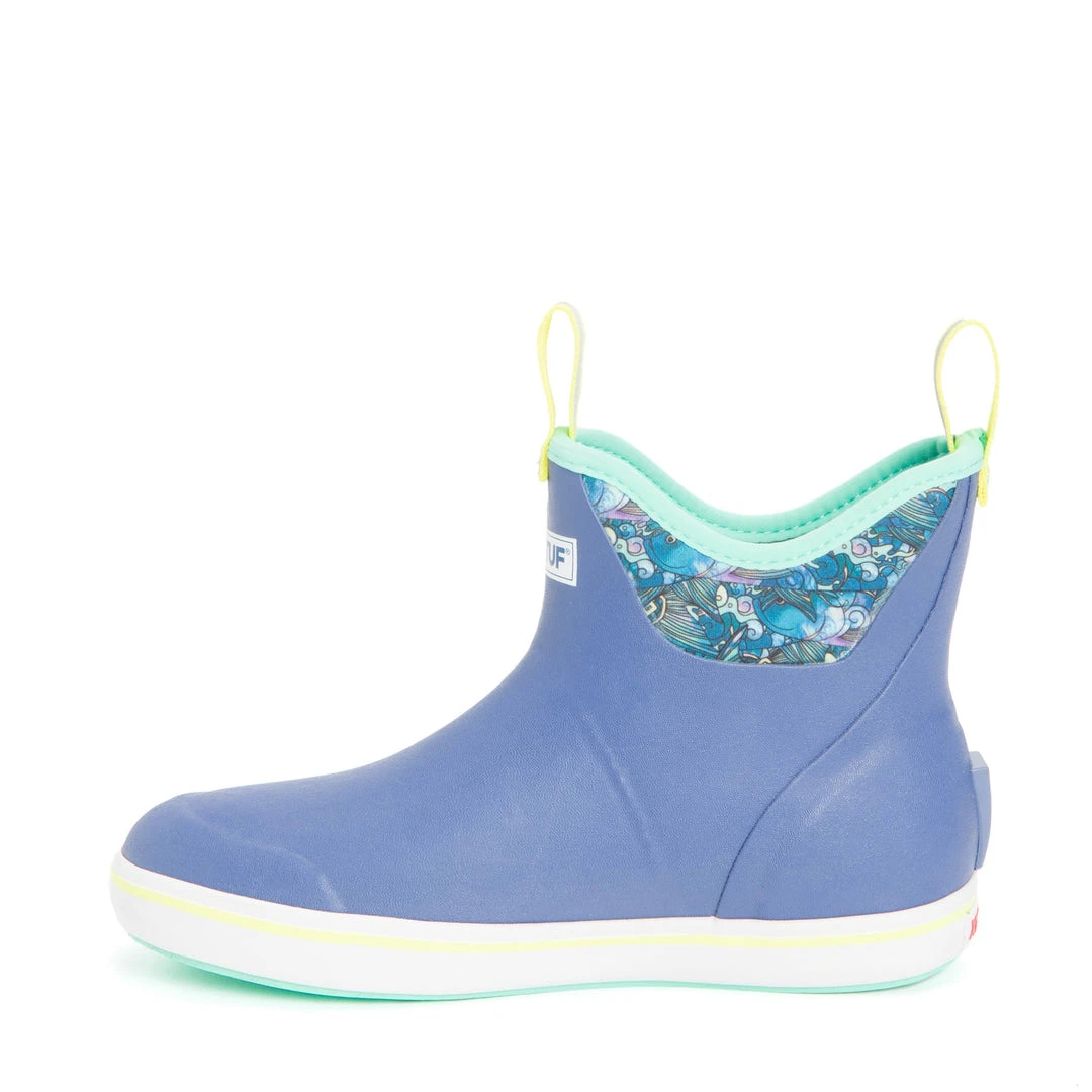 Xtratuf Women's Fishe Wear 6" Ankle Deck Boots Purple / Totally Tarpon Apparel 4 Xtratuf Women's Fishe Wear 6" Ankle Deck Boots Purple / Totally Tarpon Apparel